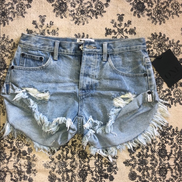 one clothing Pants - ONE Brand Blue Jean Shorts